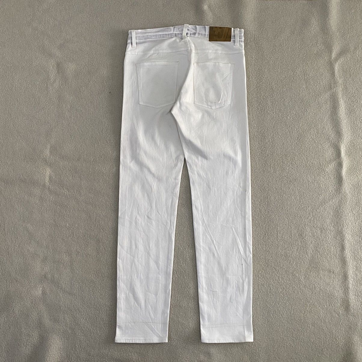 Japanese Brand × Jil Sander × Uniqlo Uniqlo x Jil Sander Dirty White Stretchable Jeans w32 Size US 32 / EU 48 - 5 Thumbnail