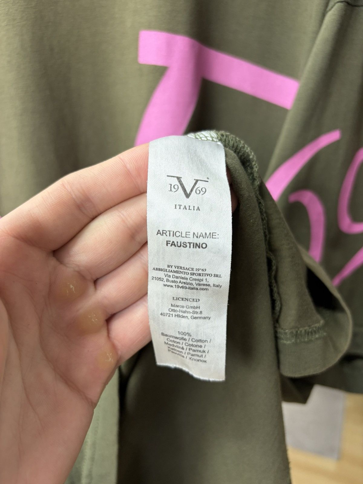 Versace Versace V Italia 1969 Tee Big Logo Luxury Streetwear Y2K Size US XXL / EU 58 / 5 - 16 Thumbnail