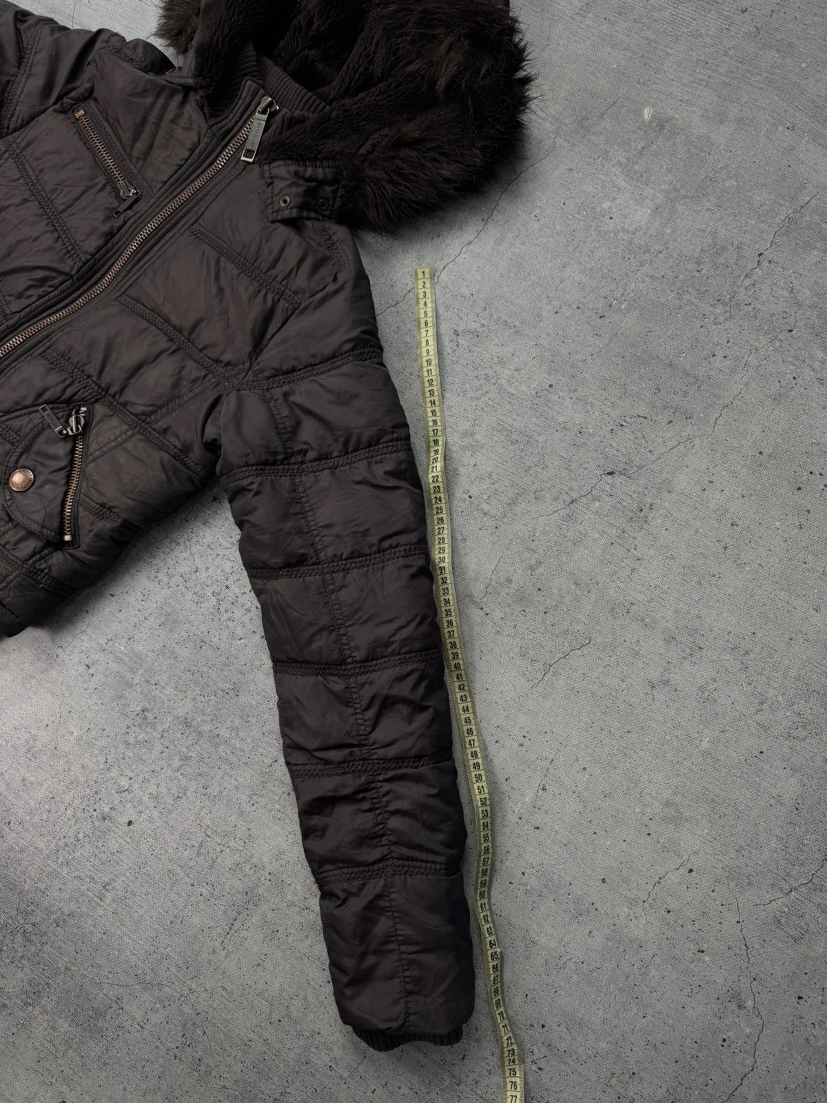 Hysteric Glamour Crazy Y2K Alaska bomber jacket fur black zipper hood Size L / US 10 / IT 46 - 7 Thumbnail