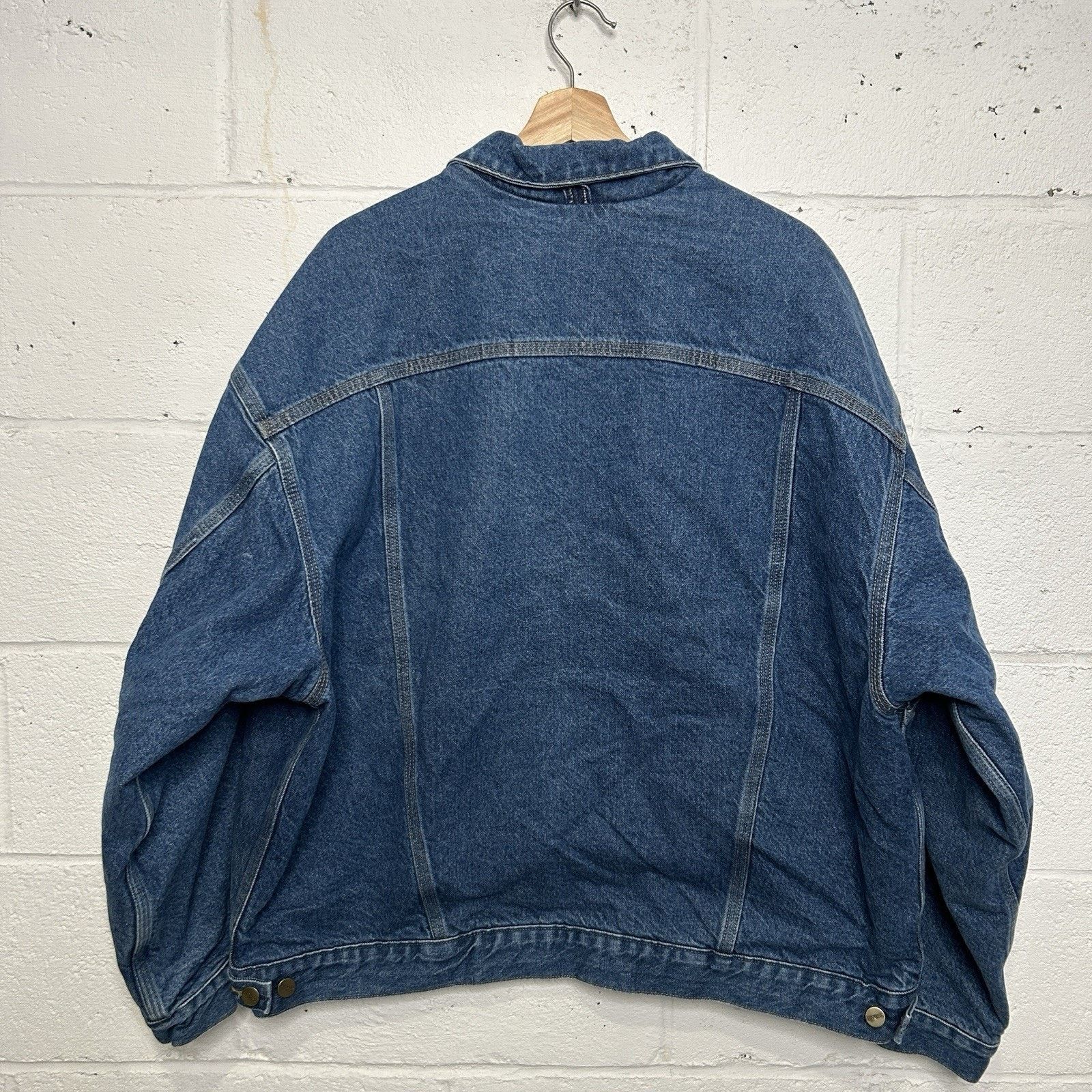 Carhartt Vintage Carhartt Blanket-Lined Trucker Jacket “Darkstone” Size US XL / EU 56 / 4 - 2 Thumbnail