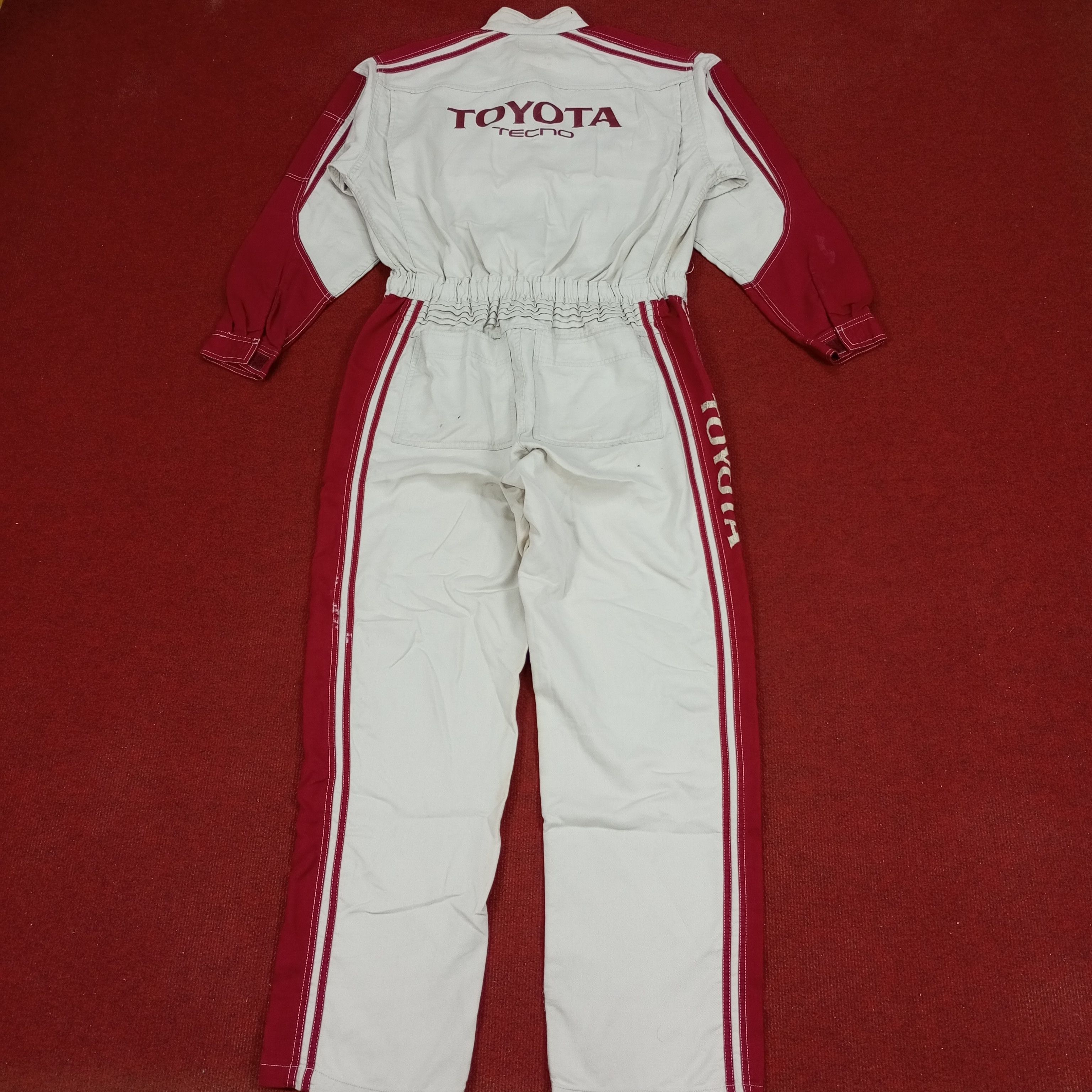 Japanese Brand × Vintage Toyota Tecno Japanese Motorsports Coverall Jacket Size US M / EU 48-50 / 2 - 1 Thumbnail