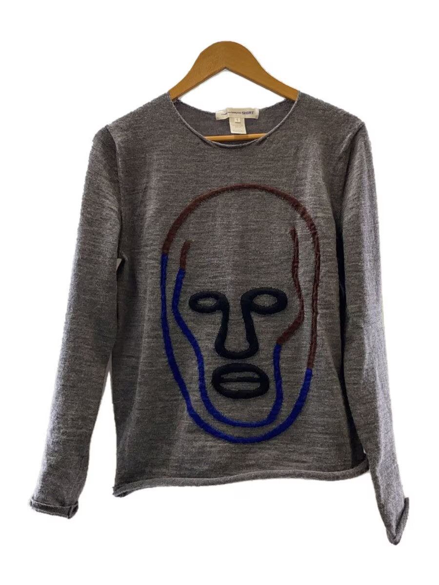Comme des Garcons × Comme des Garcons SHIRT Face Open Seam Wool Knit Sweater Size US S / EU 44-46 / 1 - 1 Thumbnail