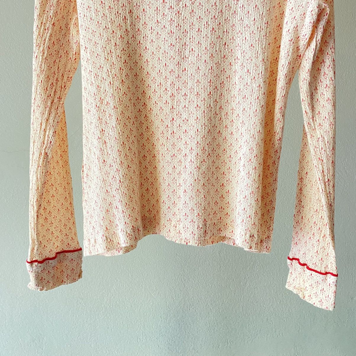 Tsumori Chisato TSUMORI CHISATO Retro Button-Up with Red Trim Size XS / US 0-2 / IT 36-38 - 10 Thumbnail