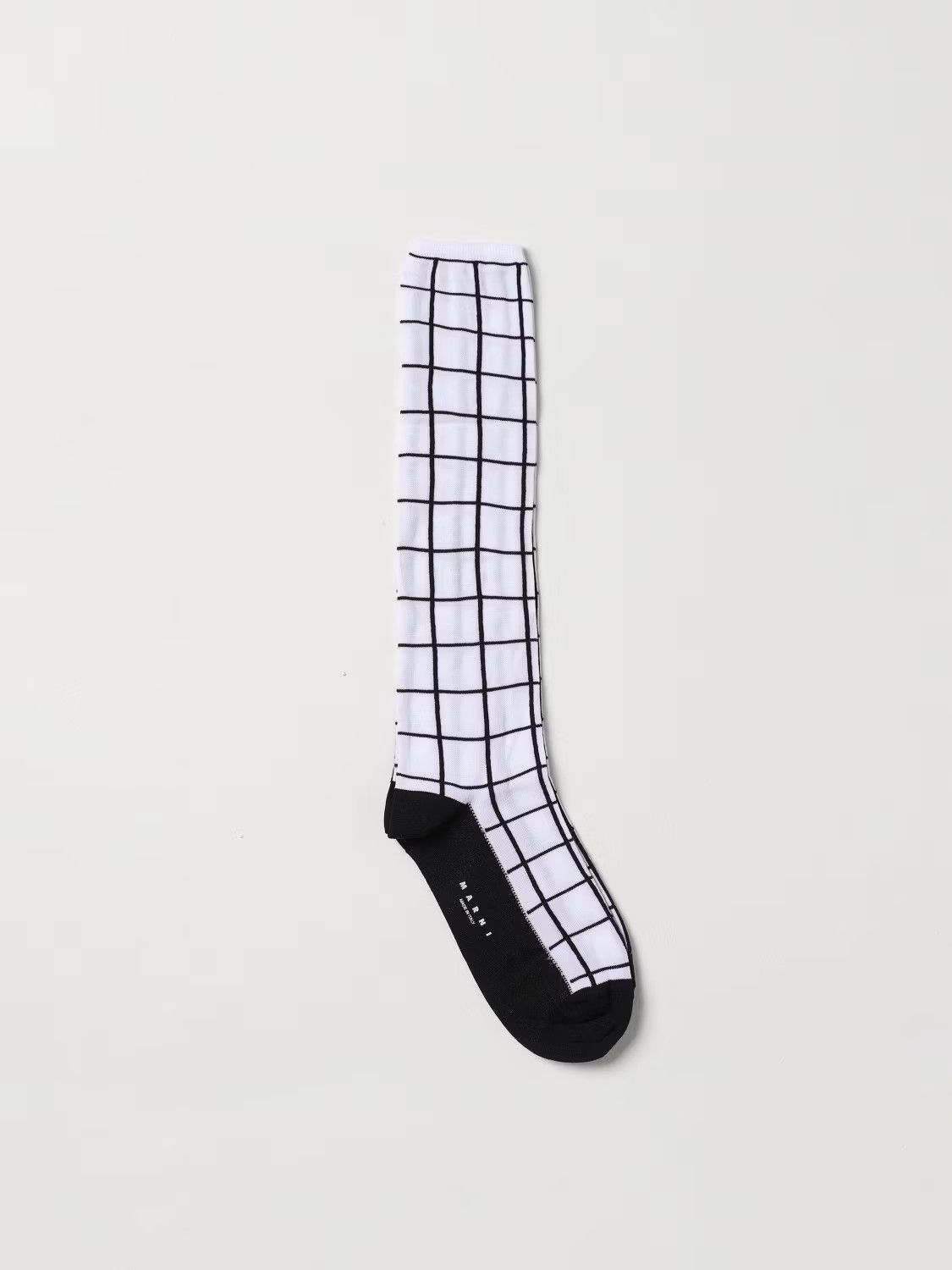 Marni o1w1db10125 Size:OS/Techno Nylon Socks in White/Black Size ONE SIZE - 1 Preview