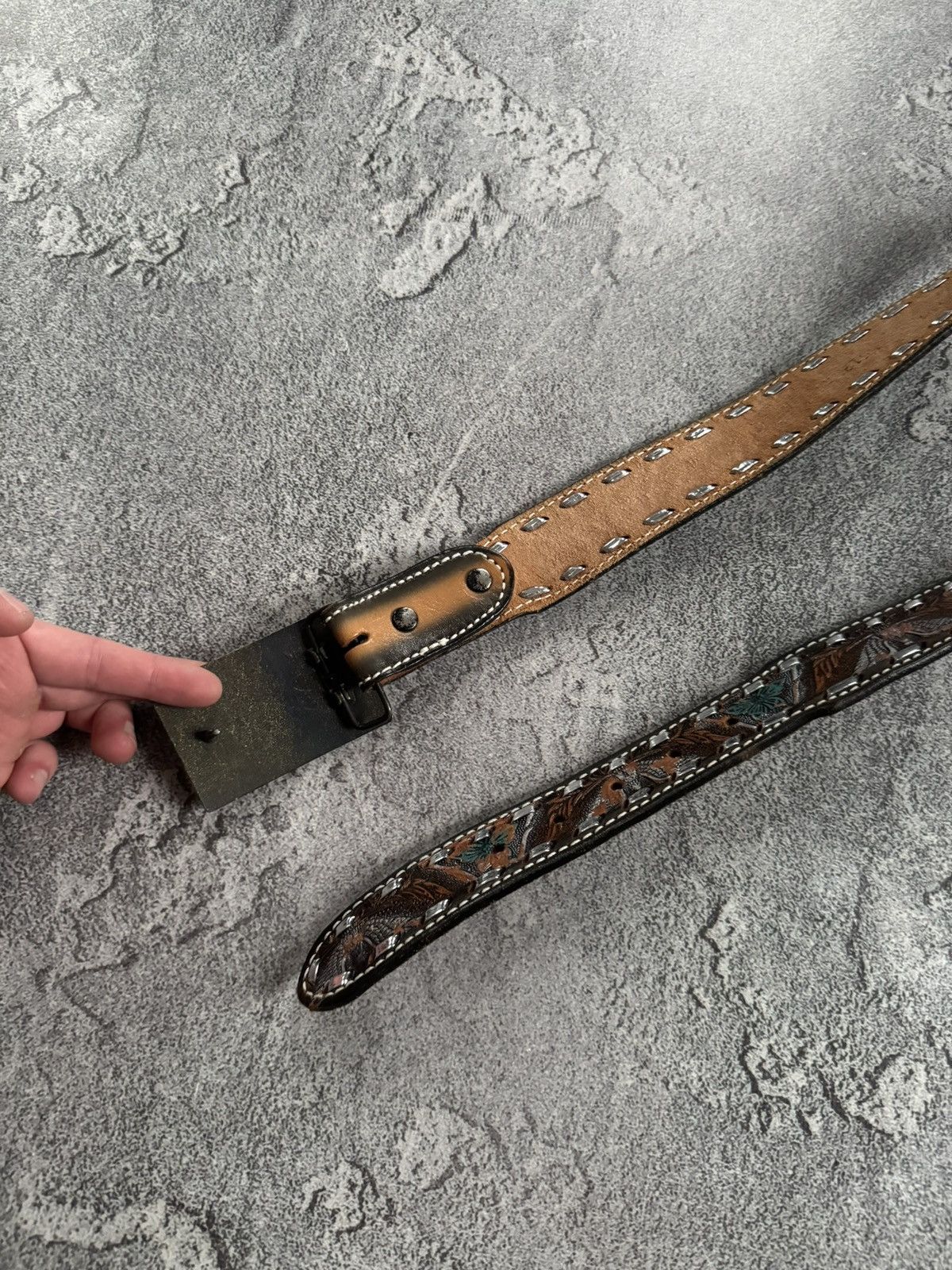 Cowboy Equipment Smith and wesson leather designer cowboy belt y2k avantgarde Size ONE SIZE - 7 Thumbnail