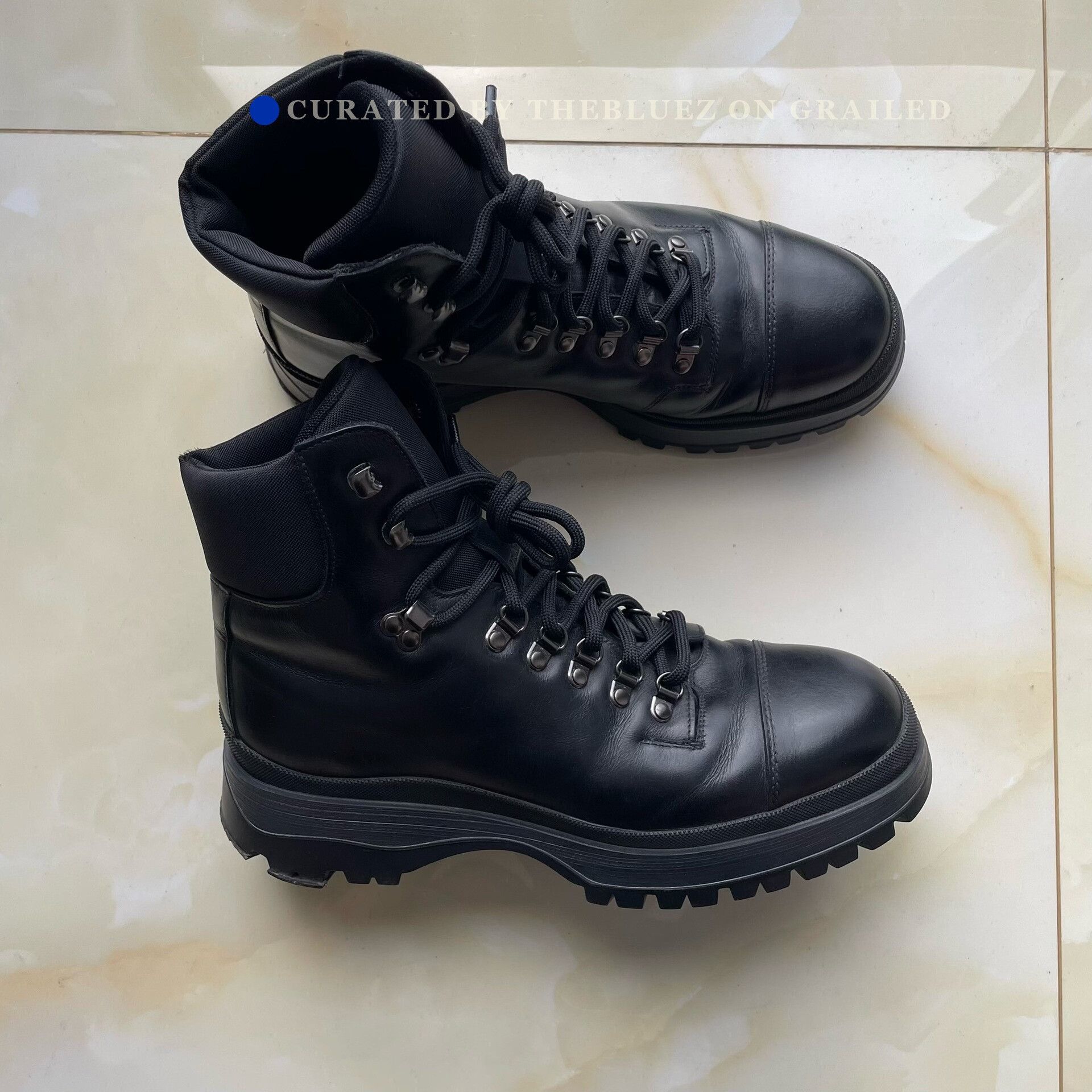 Prada × Vintage 00s Prada Hiking Boots | Grailed