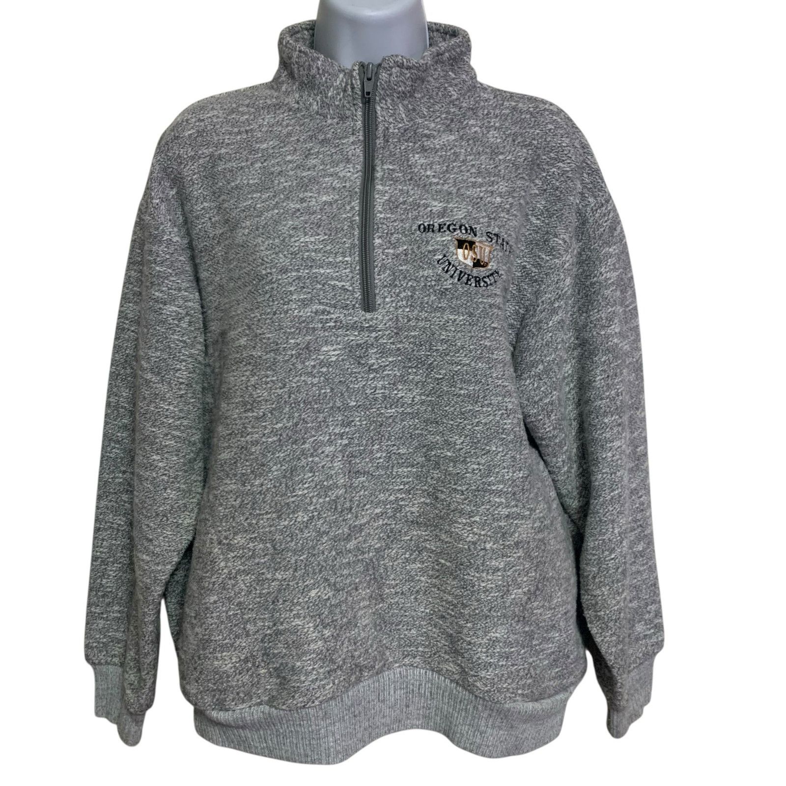 NCAA Vintage TimeOut Oregon State University 1/4 Zip Sweatshirt M Size M / US 6-8 / IT 42-44 - 2 Thumbnail