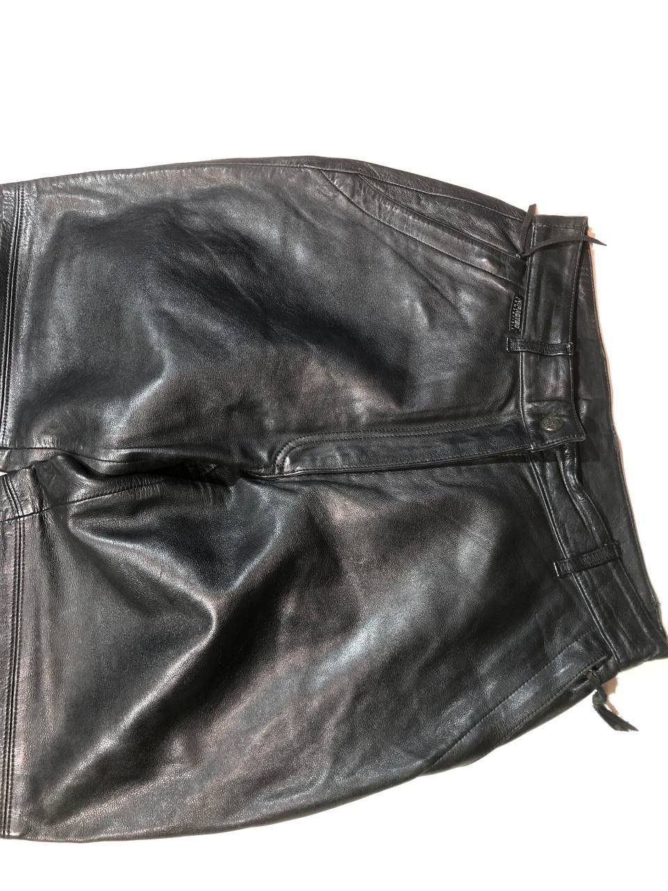 Leather × Vintage Classic Gear Moto Biker Leather Pants Vintage Size US 30 / EU 46 - 4 Thumbnail