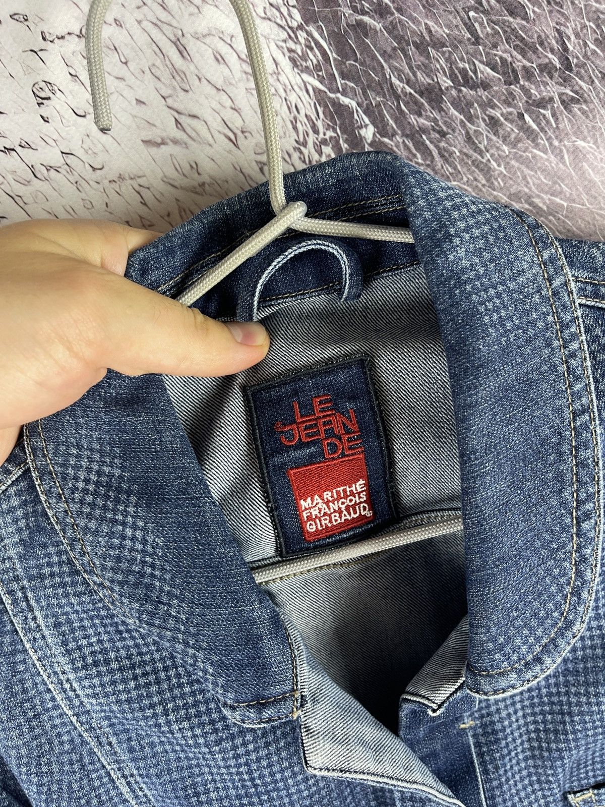 Marithe + Francois Girbaud Le Jean De Marithe Francois Girbaud denim jean blazer jacket Size S / US 4 / IT 40 - 12 Thumbnail