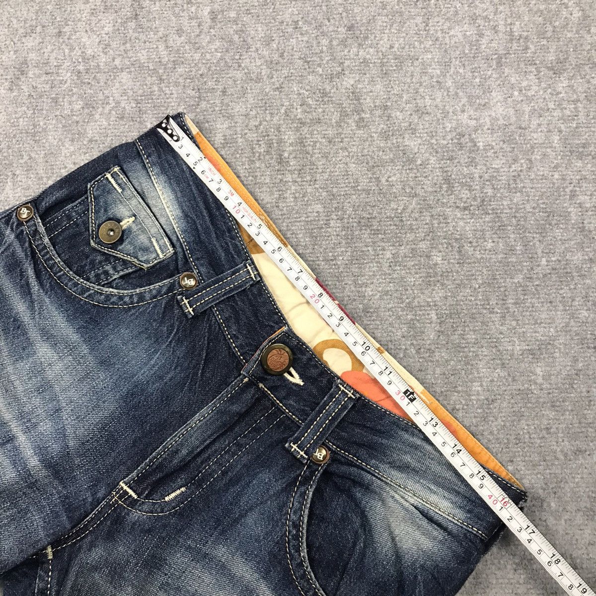 Edwin × Japanese Brand FLARE DENIM😈EDWIN BLUE TRIP DISTRESSED BOOTCUT DENIM PANT Size US 30 / EU 46 - 20 Thumbnail
