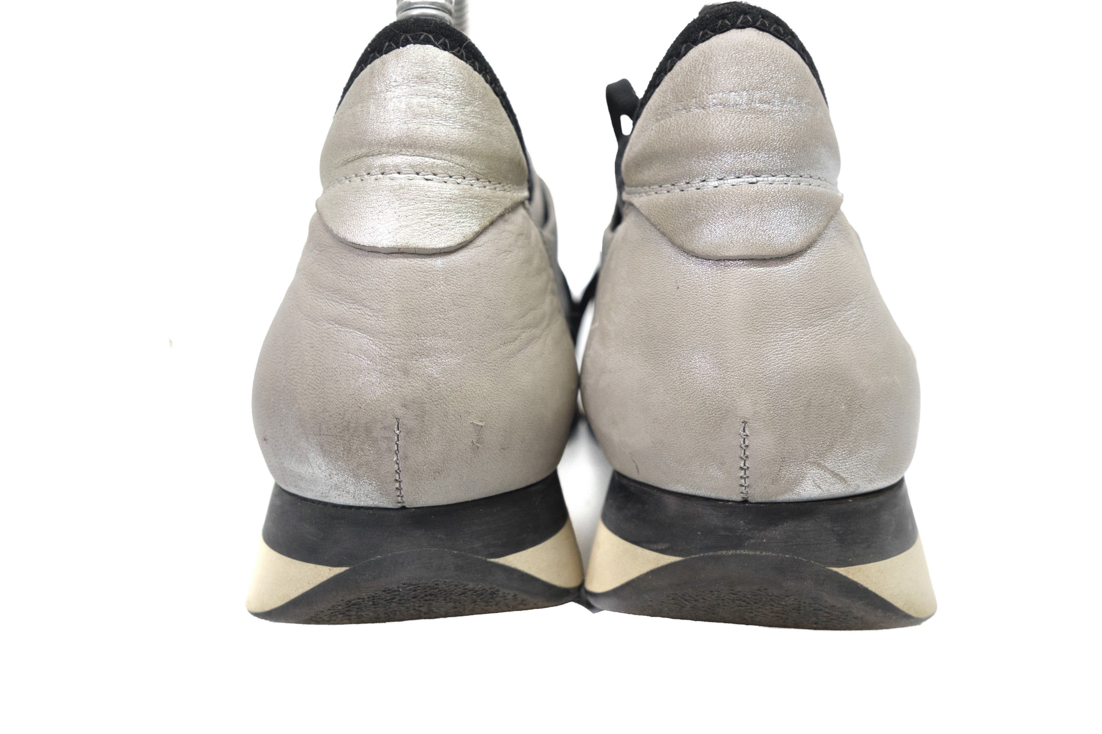 Balenciaga Race Runner Silver Black Mesh Neoprene Sneakers Size US 8 / IT 38 - 7 Thumbnail