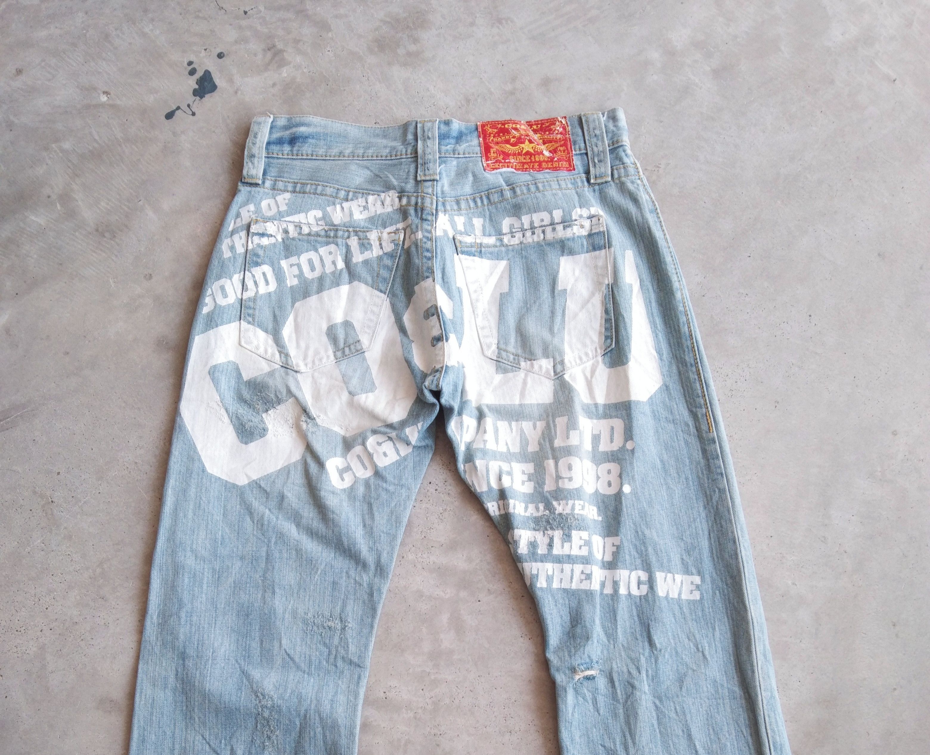Japanese Brand Vintage Japanese Brand CO&LU Big Logo Denim Jeans 30x30 Size US 30 / EU 46 - 8 Thumbnail