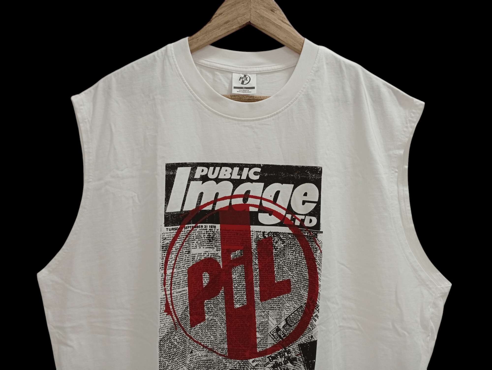 Band Tees × GU × Vintage 🔥🔥GU x PiL Public Image Limited Sleeveless T-Shirt Size US XL / EU 56 / 4 - 12 Thumbnail