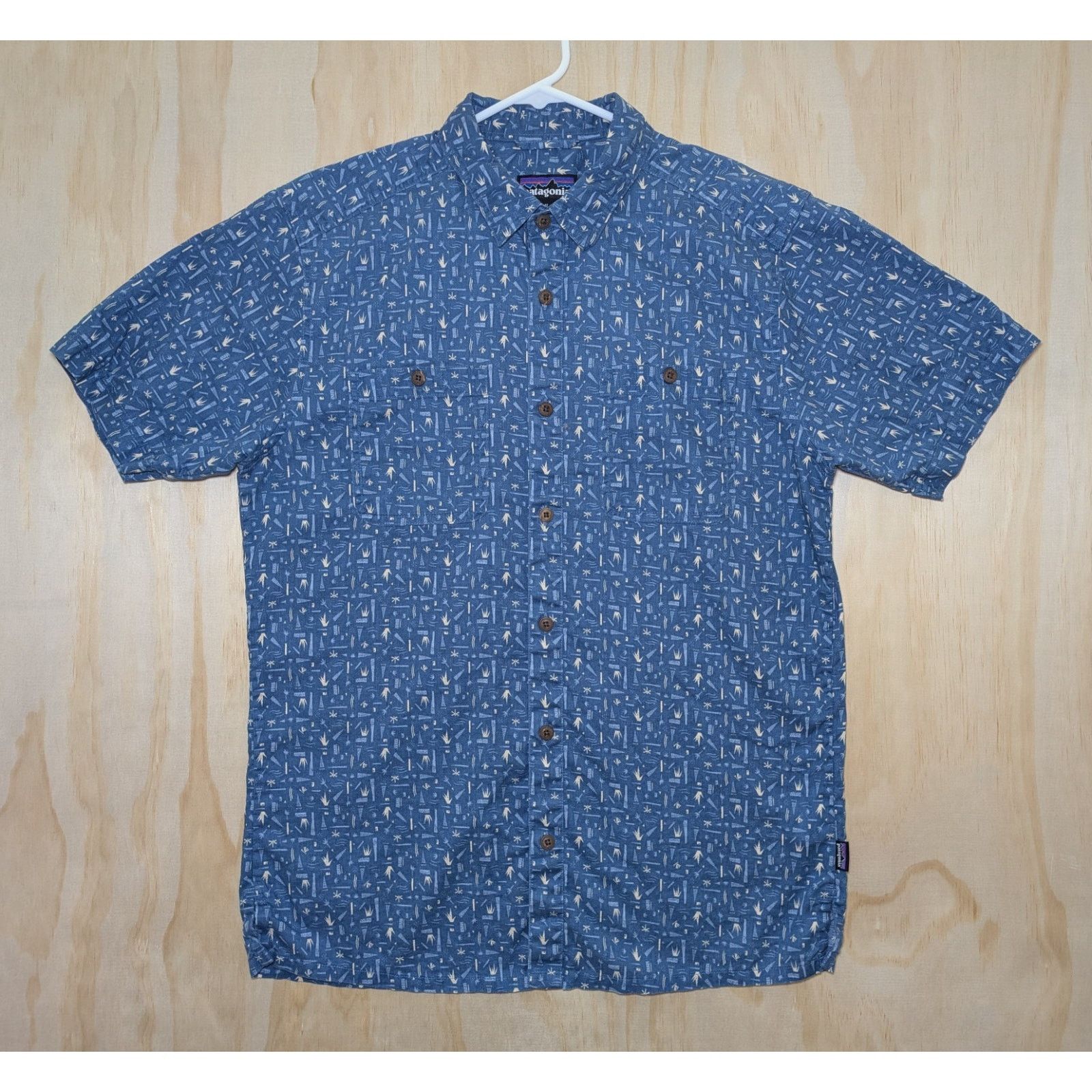 Patagonia Patagonia Men's Medium Shirt Blue Hemp Organic Cotton Size US M / EU 48-50 / 2 - 1 Thumbnail