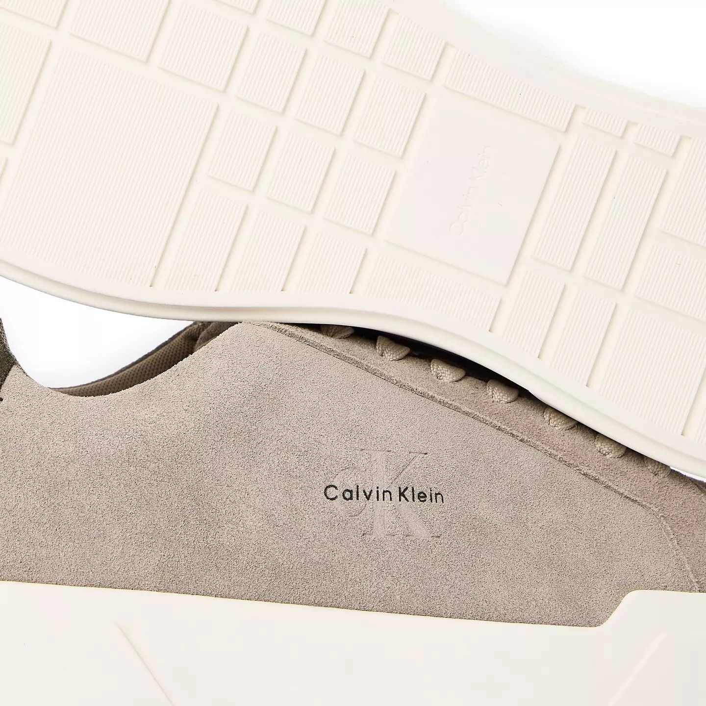 Calvin Klein o1g2r1mq0426 Chunky Cup Low-Top Trainers in Taupe/Green Size US 11 / EU 44 - 4 Thumbnail