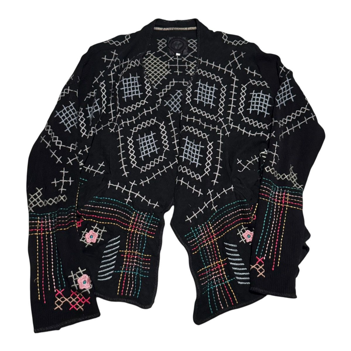 Johnny Was Johnny Was Biya Multicolor Open Face Sweater Women's Medium Size M / US 6-8 / IT 42-44 - 1 Thumbnail