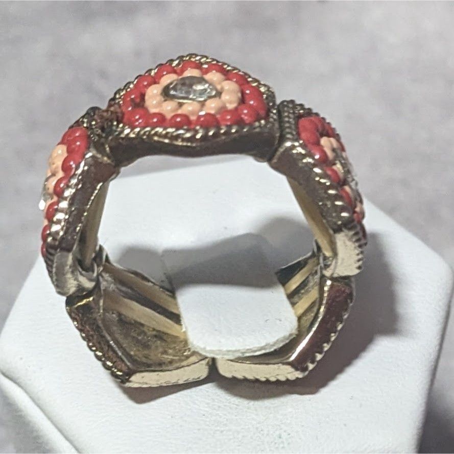 Other Gemmed Bohemian Geometric Stretch Ring Size 7 1/2 Size ONE SIZE - 5 Thumbnail