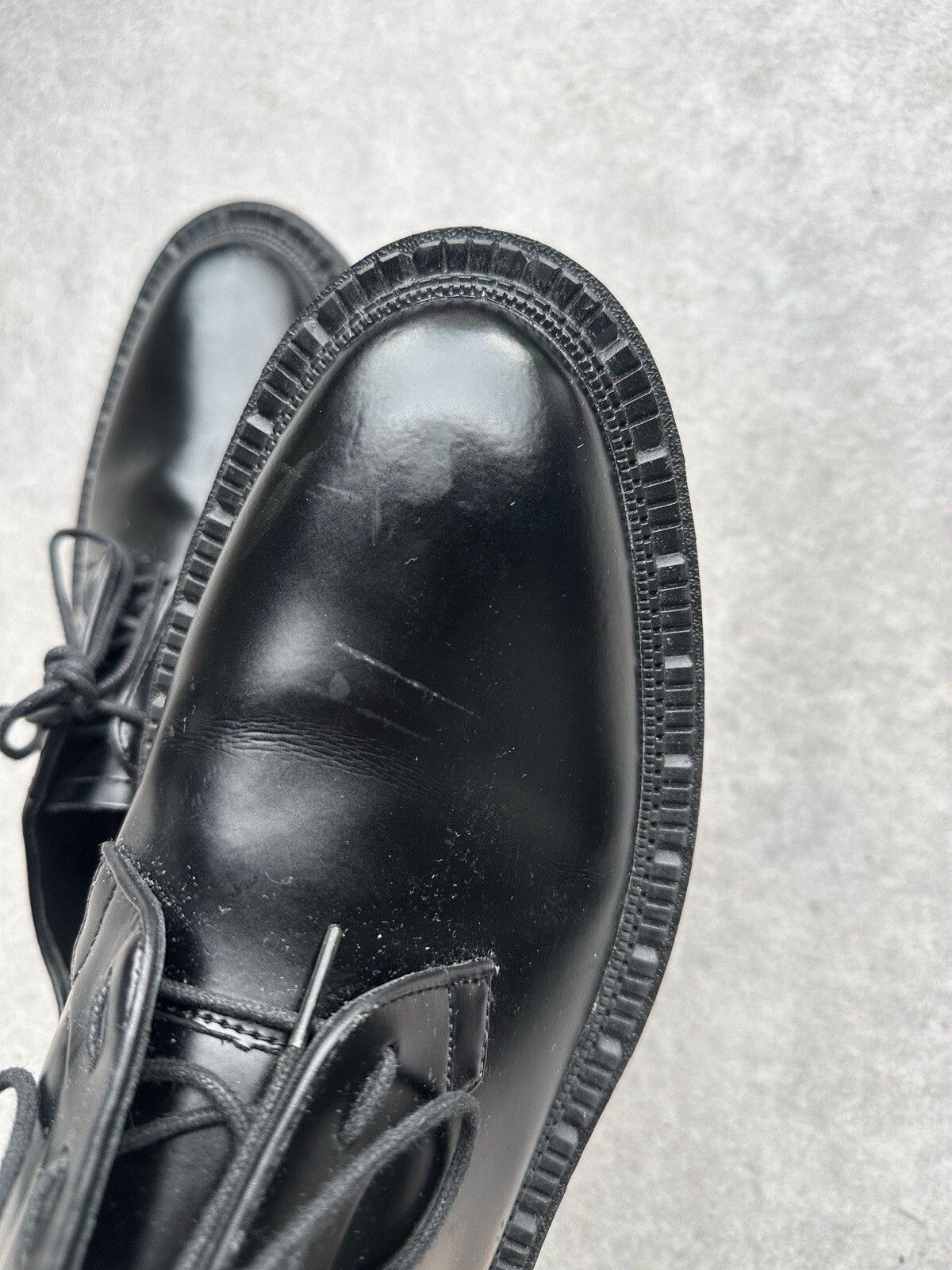 Eytys EYTYS Men's Alexis Derby Shoes Black Leather Chunky Platform Size US 10 / EU 43 - 7 Thumbnail