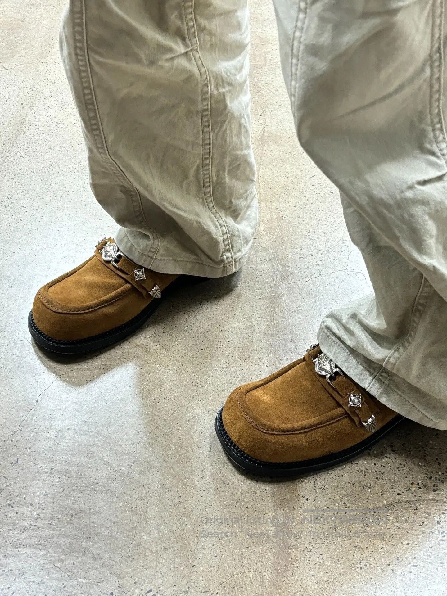 Toga Pulla Toga Virilis Suede Loafers with Metal Accents. Size US 11 / EU 44 - 4 Thumbnail
