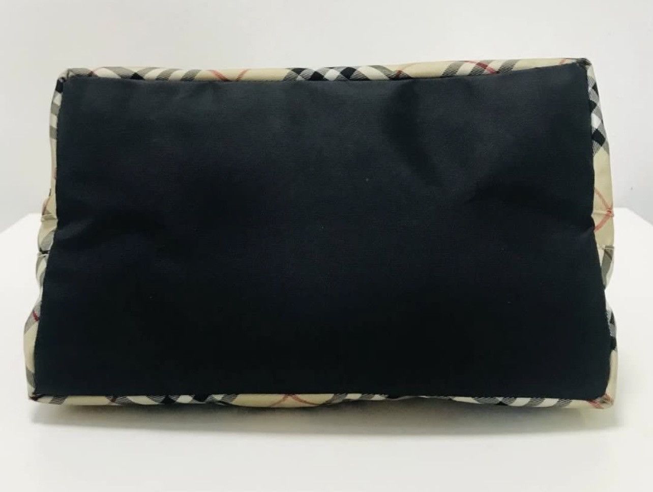 Burberry BURBERRY BLIE LABLE NOVA CHECK HAND BAG NYLON Size ONE SIZE - 4 Thumbnail