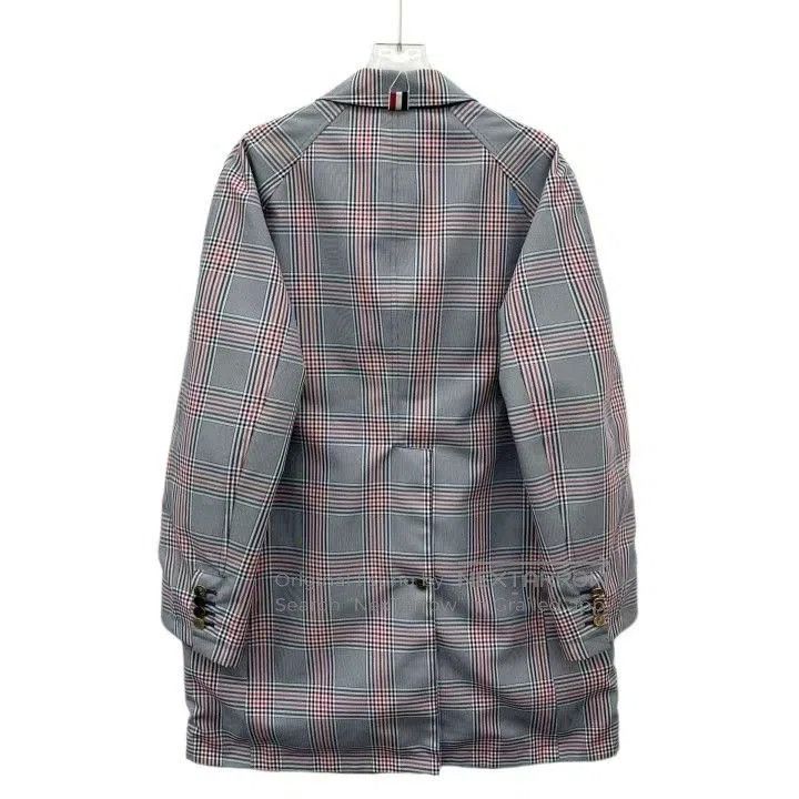 Thom Browne Thom Browne Blue Check Cotton Trench Coat. Size US S / EU 44-46 / 1 - 4 Thumbnail