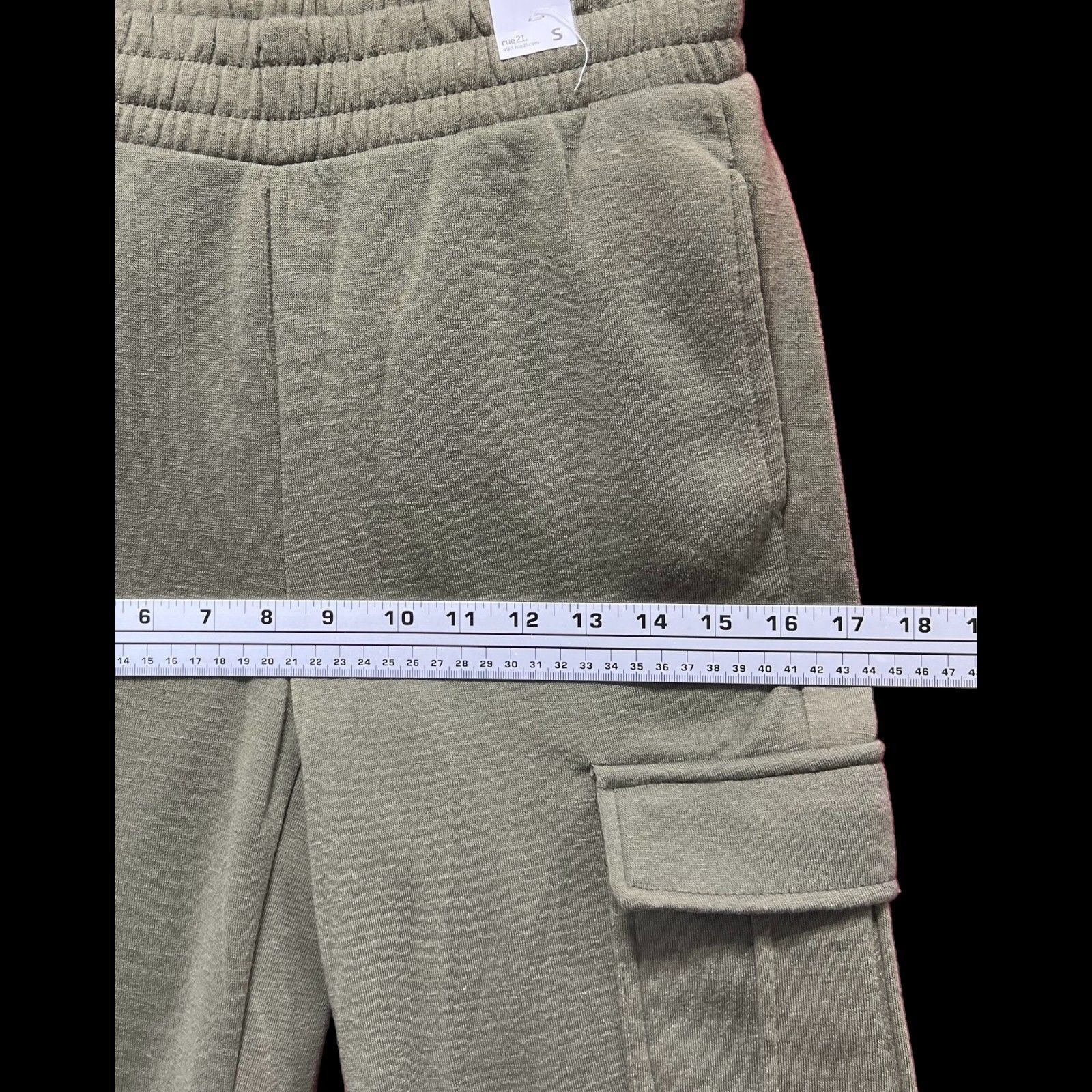Other Rue 21 - Women's Wide Leg Cargo Sweatpants - Olive Green - S Size 26" / US 2 / IT 38 - 4 Thumbnail