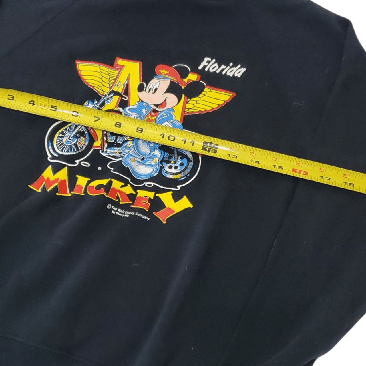 Vintage 90s Mickey Mouse Biker Sweatshirt *YOUTH LARGE* Size XS / US 0-2 / IT 36-38 - 4 Thumbnail
