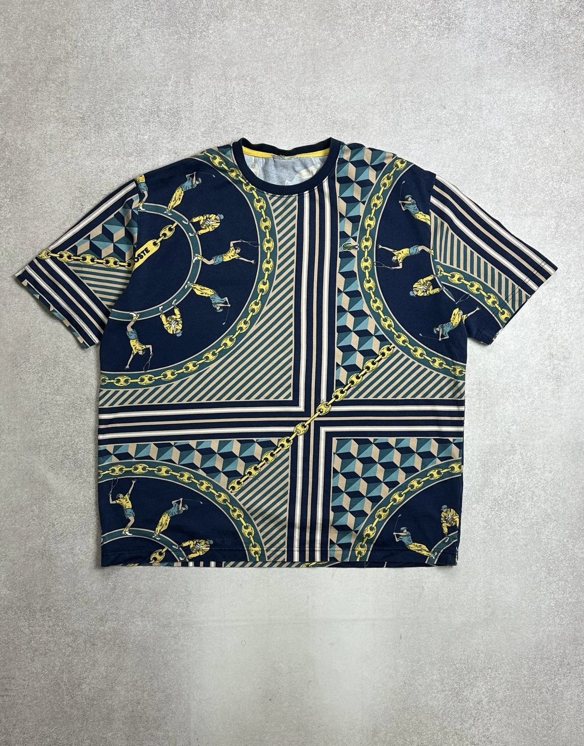 Lacoste Vintage Lacoste All Over Print Golf T-shirt Rare L Size US L / EU 52-54 / 3 - 1 Thumbnail