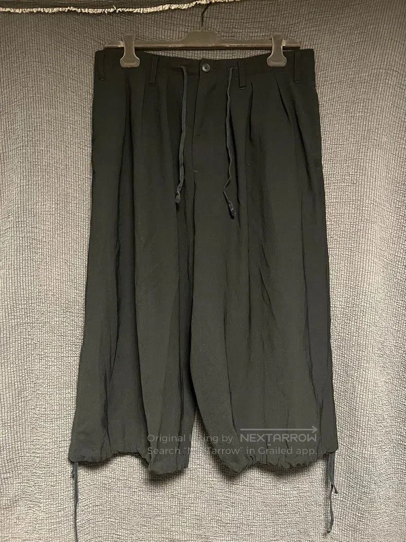 Yohji Yamamoto Yohji Yamamoto 18ss Wide-Leg Drawstring Pants. Size US 27 - 3 Thumbnail