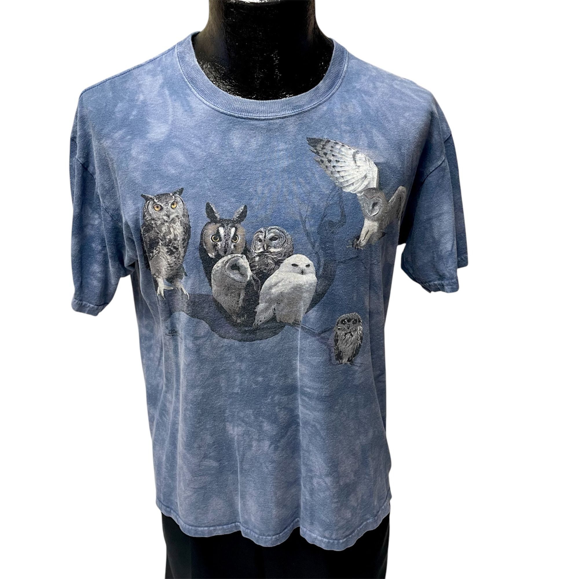 The Mountain Y2K The Mountain OWLS Tie Dye USA Graphic Birds T Shirt Size US M / EU 48-50 / 2 - 2 Thumbnail