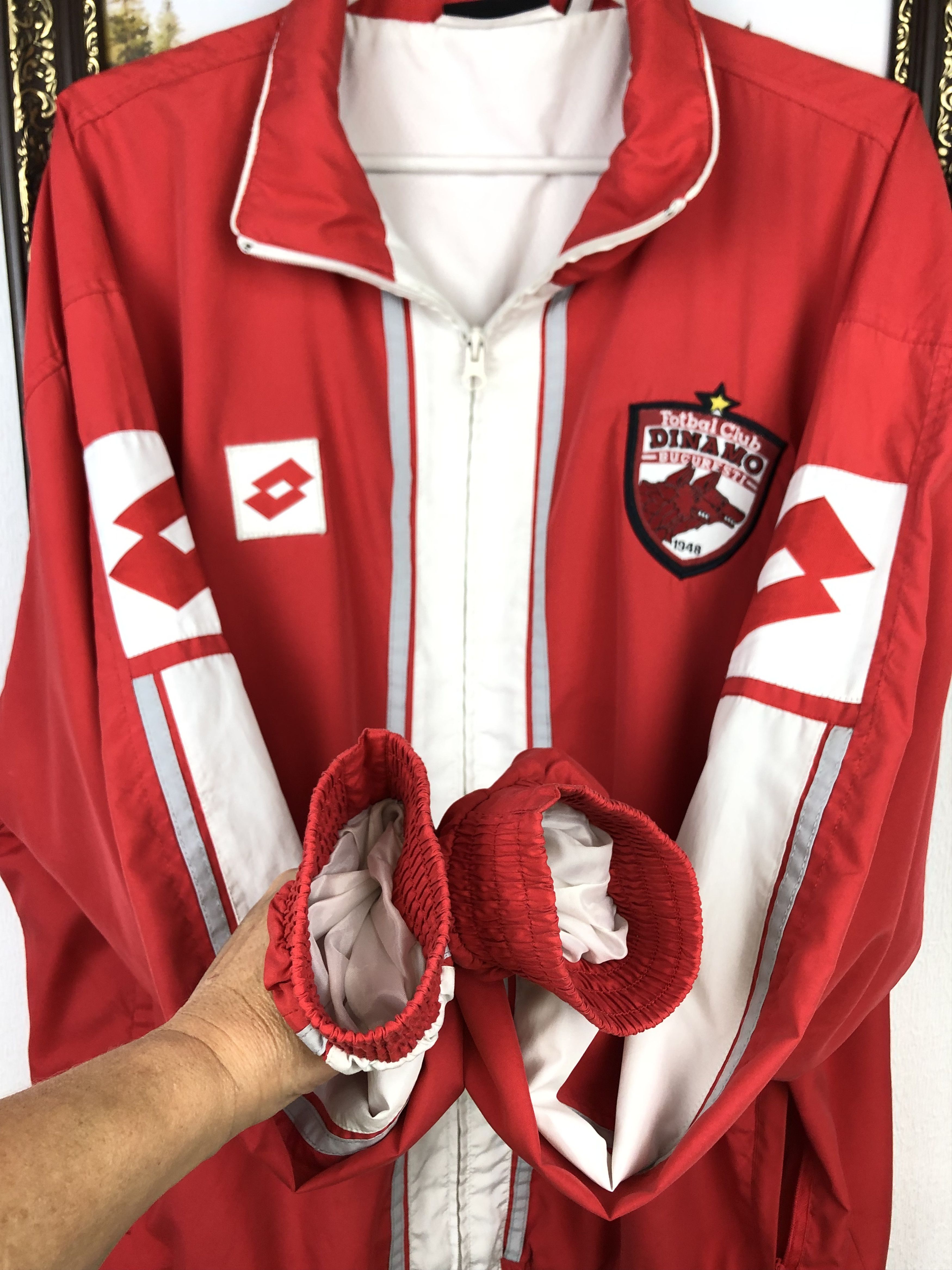 Lotto Sport Vintage Dynamo Bucharest Bucuresti Football Jacket Soccer Size US XL / EU 56 / 4 - 5 Thumbnail