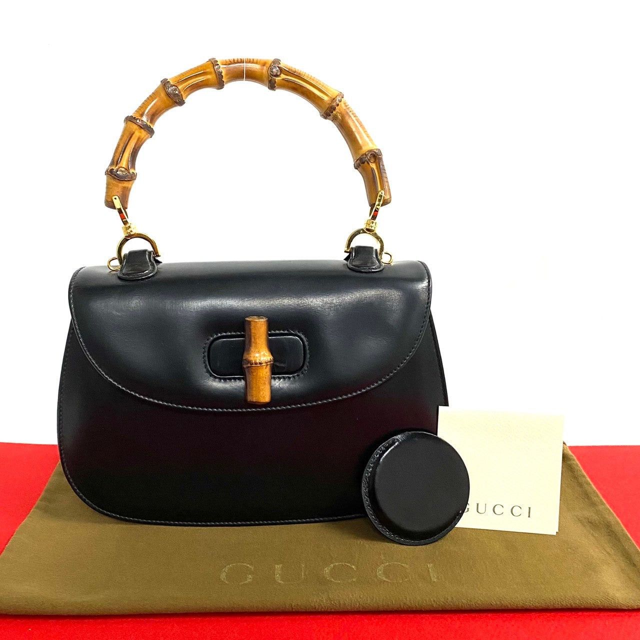 Gucci Gucci Handbag Black Leather Size ONE SIZE - 1 Thumbnail