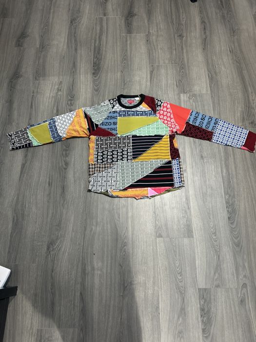 Supreme Supreme patchwork jacquard L/S top | Grailed