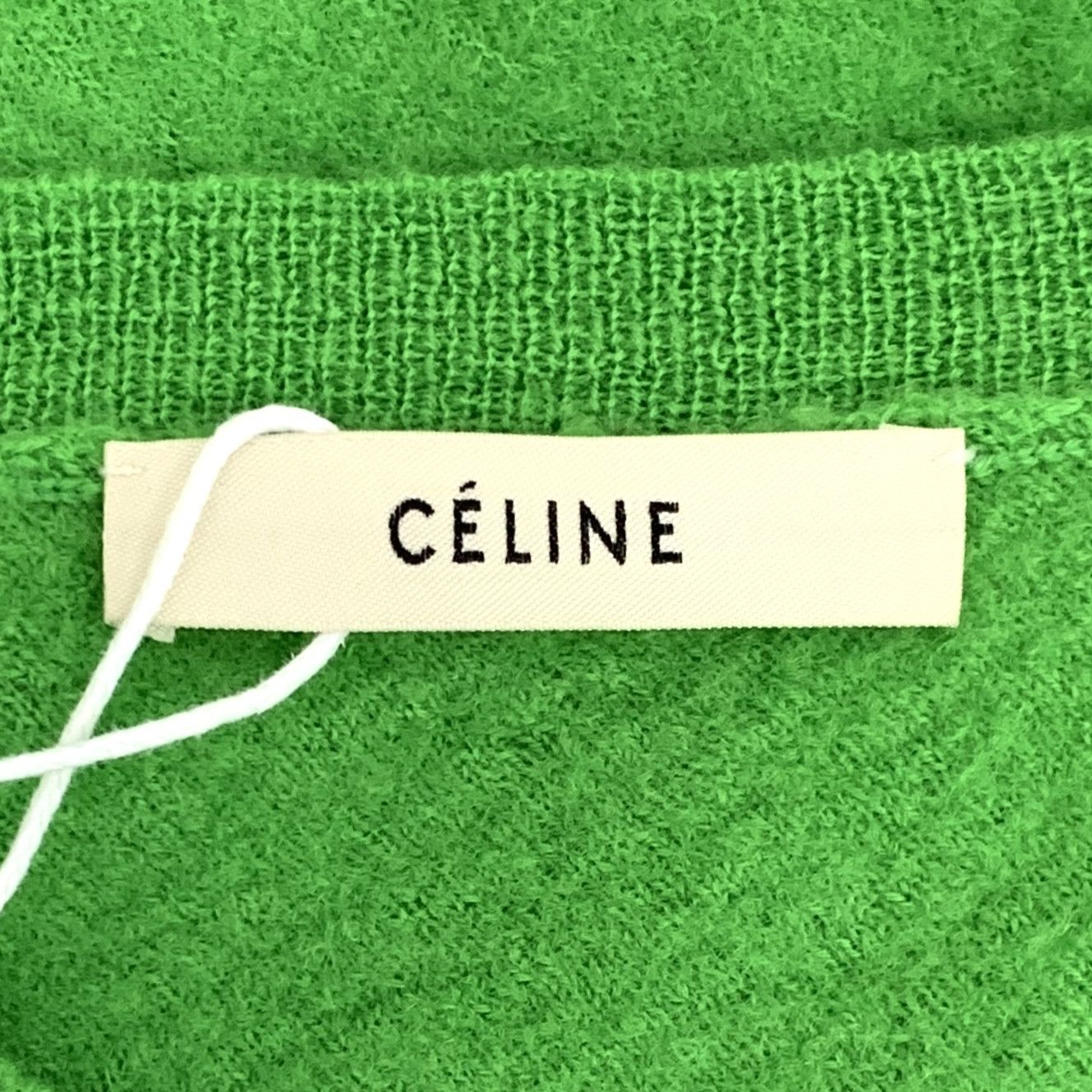 Celine Celine Wool Sweater Green (L) Size L / US 10 / IT 46 - 2 Thumbnail