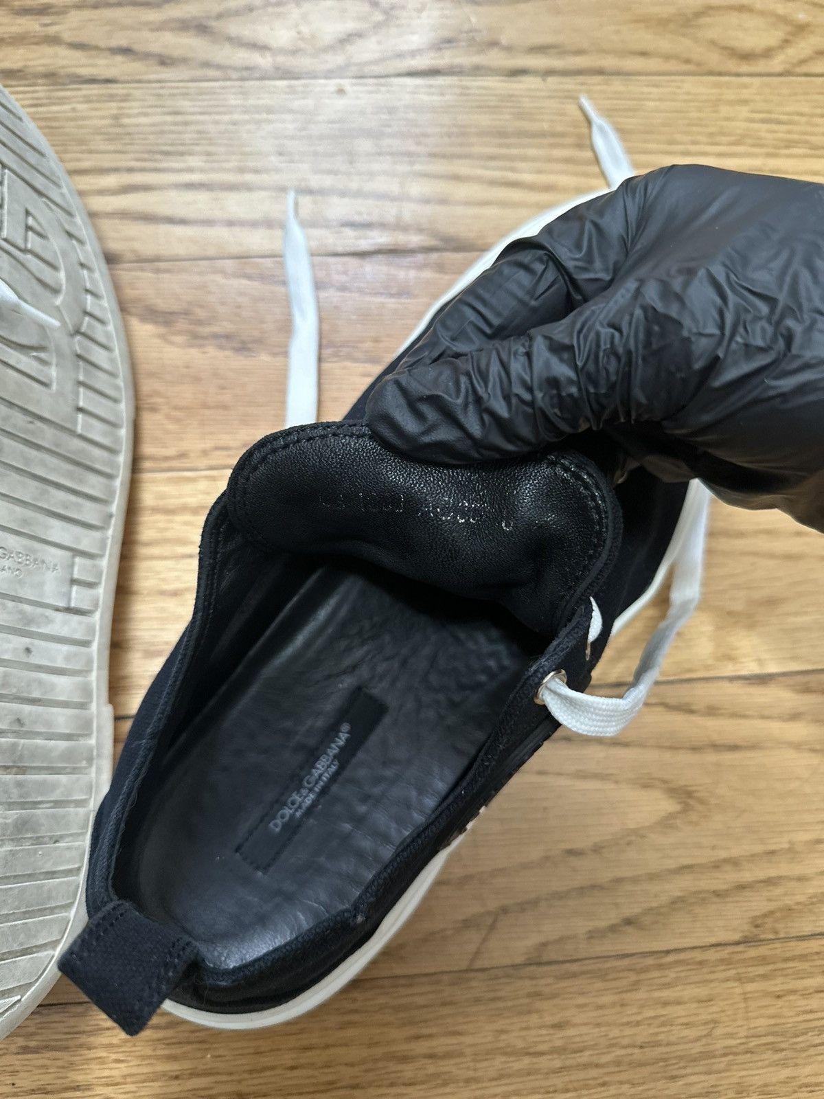 Dolce & Gabbana Dolce & Gabbana - Portofino Canvas Logo Appliquéd B&W Size US 9.5 / EU 42-43 - 8 Thumbnail