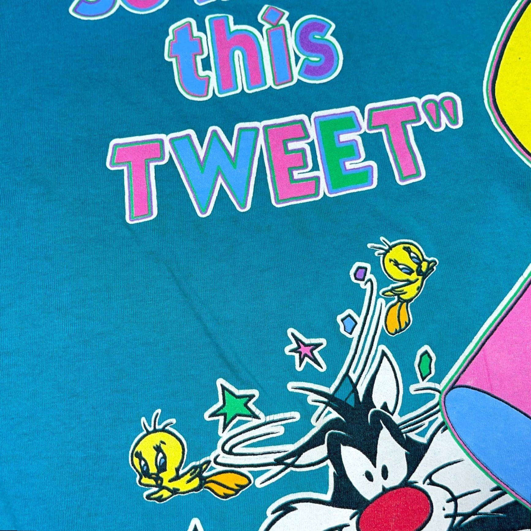 Vintage VINTAGE Winnie The Pooh Shirt Women 18W 1X Teal Tweety Sylvester 90s USA Disney Size XXL / US 16-18 / IT 52-54 - 7 Thumbnail