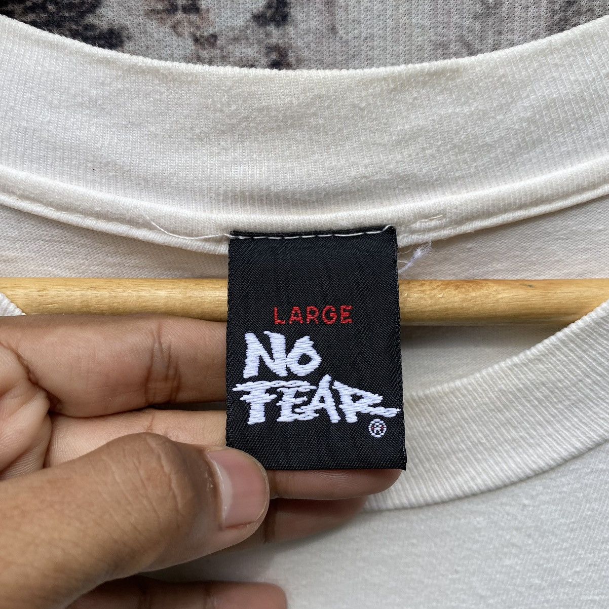 No Fear × Vintage Vintage 90s NO FEAR America Flag Shirt NO FEAR Skateboard Size US L / EU 52-54 / 3 - 12 Thumbnail