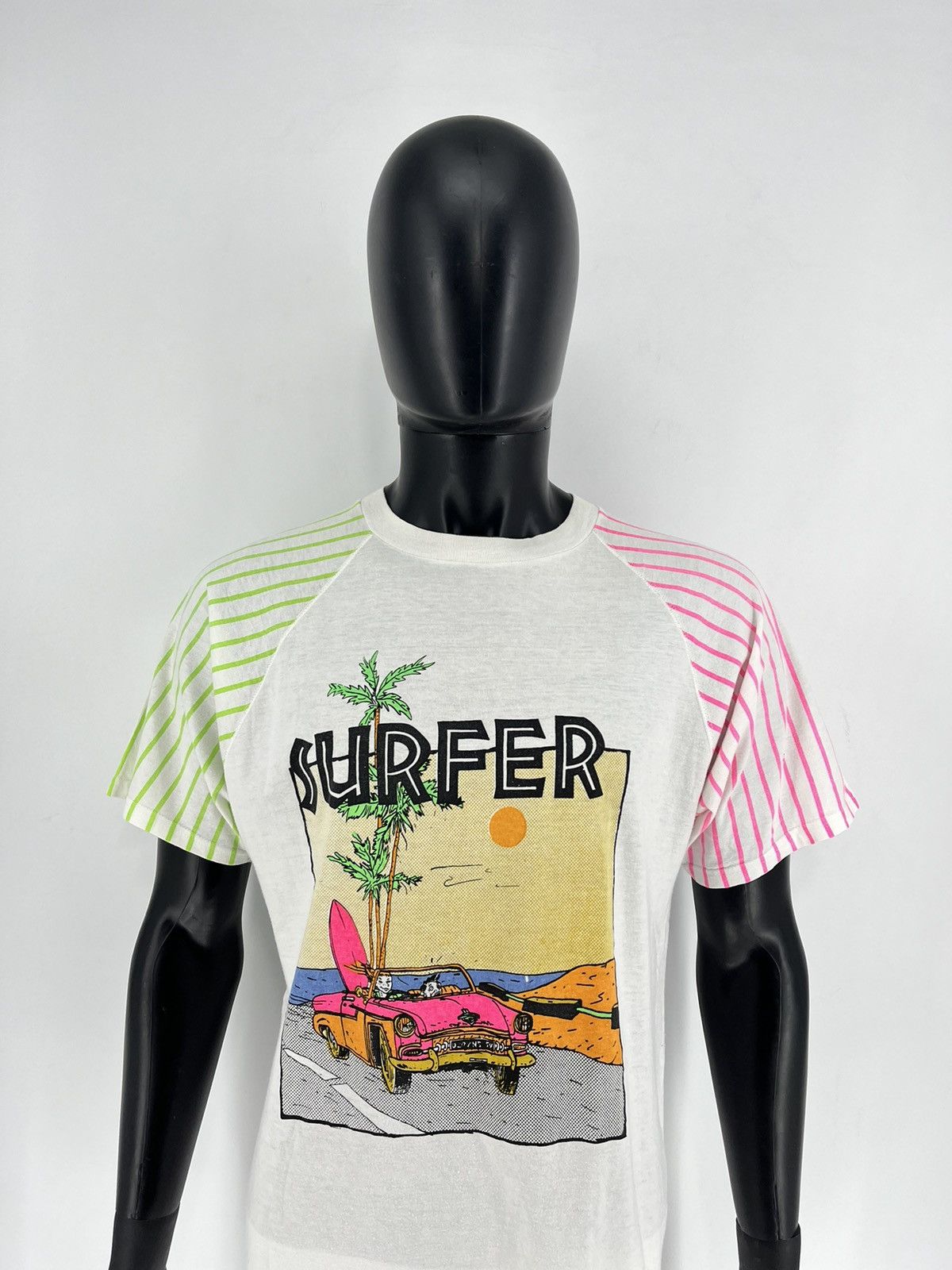 Vintage Vintage 90s Rare Crazy Surfer Skater Style Boot Tee M Size US M / EU 48-50 / 2 - 1 Thumbnail