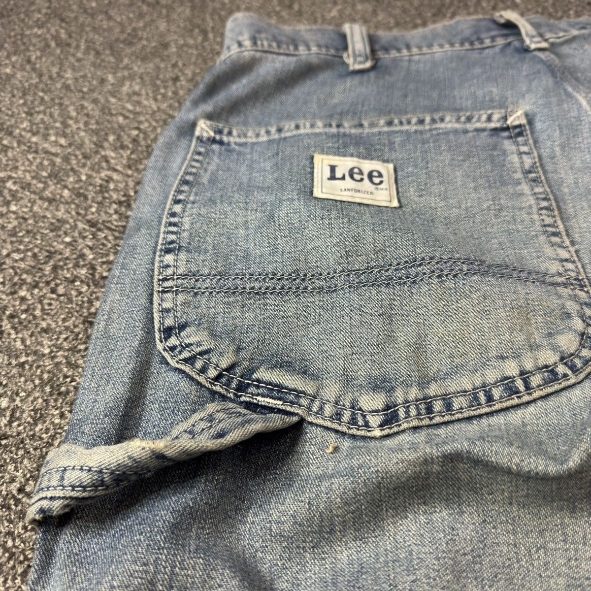 Lee Workwear Vintage 90s Lee Sanforized Carpenter Marbling Denim Size US 30 / EU 46 - 9 Thumbnail