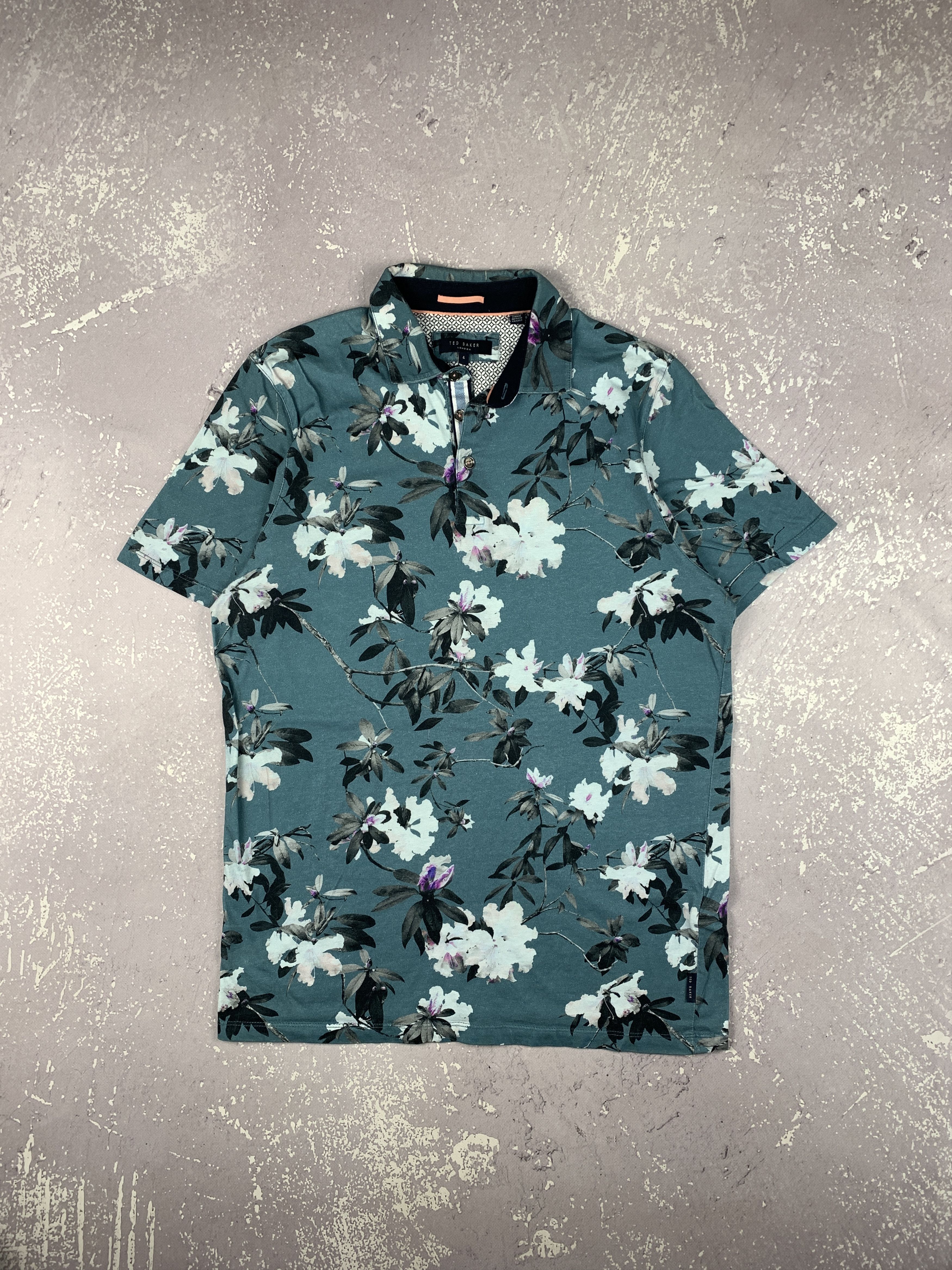 Ted Baker Ted Baker Hawaiian Paisley Floral Polo T Shirt Size US L / EU 52-54 / 3 - 1 Thumbnail