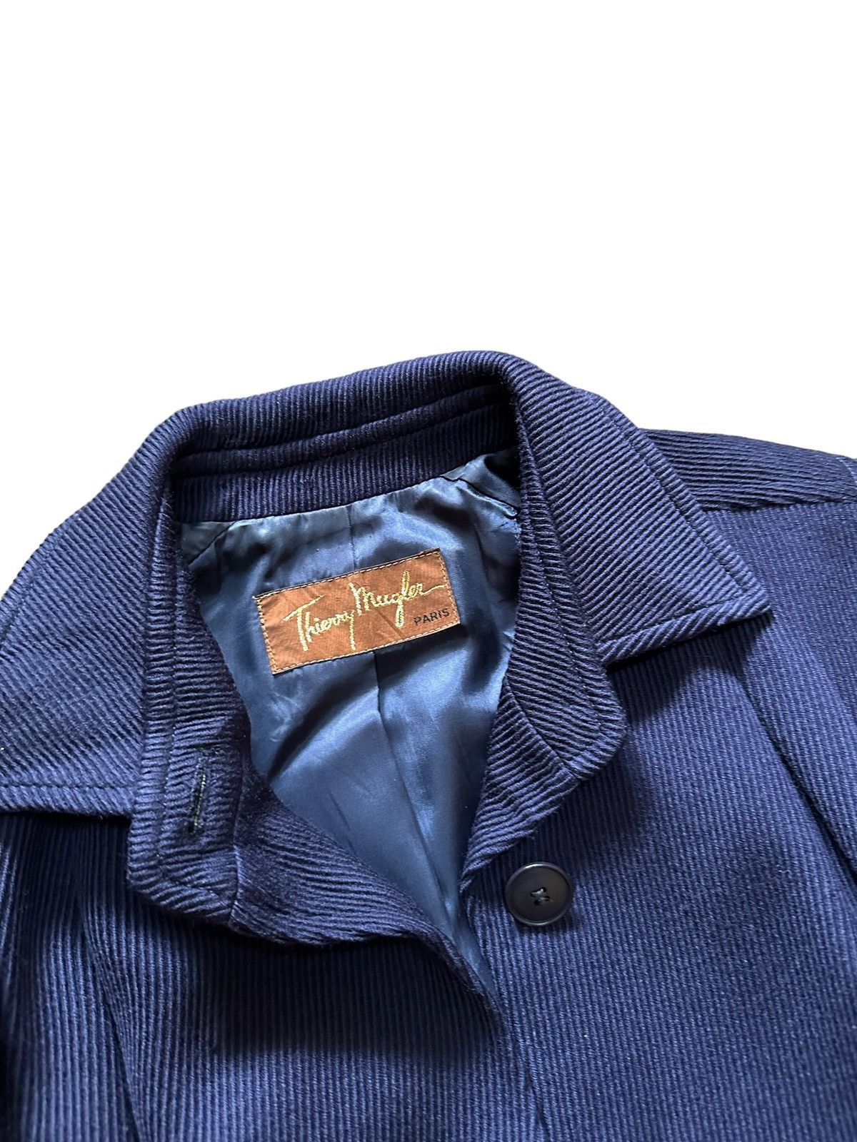 Thierry Mugler Vintage Thiery Mugler Wool Belten Coat Winter Long Jacket Size M / US 6-8 / IT 42-44 - 5 Thumbnail