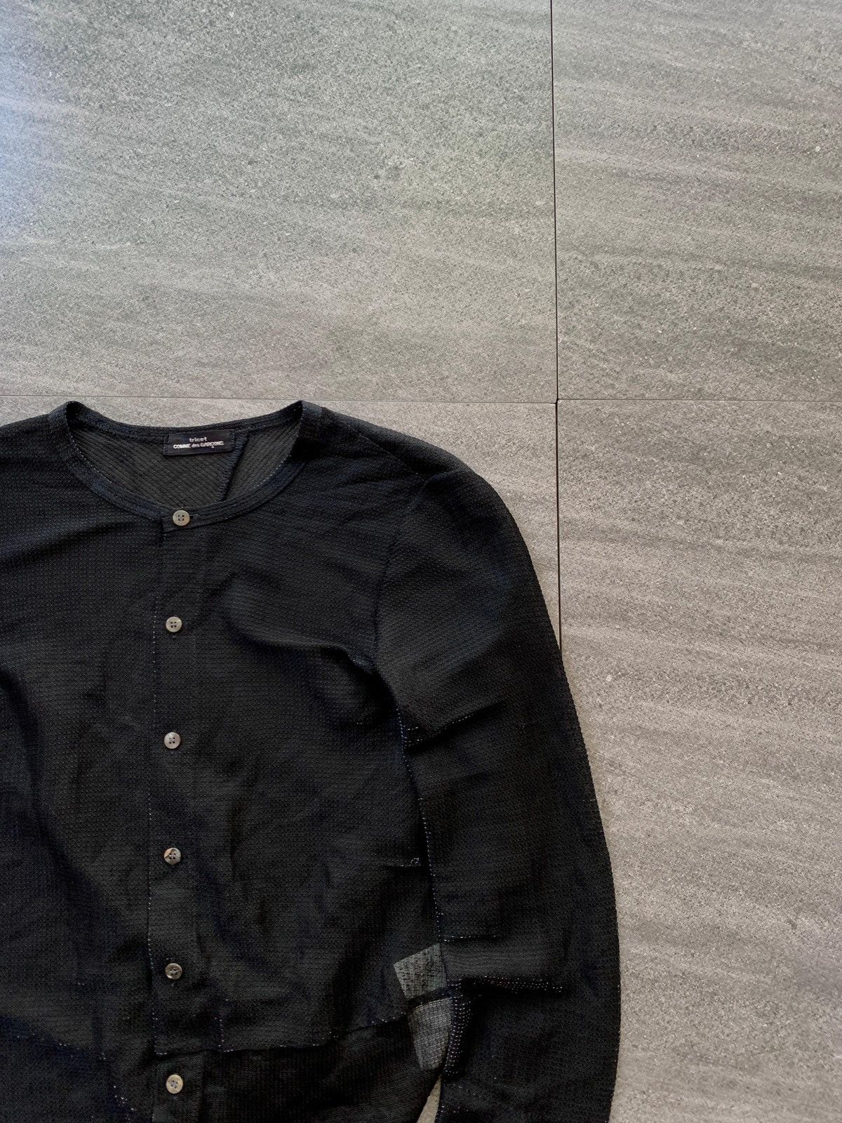 Comme des Garcons FREE TAX! Tricot Textured Polyester Cardigan Jacket Size US S / EU 44-46 / 1 - 3 Thumbnail