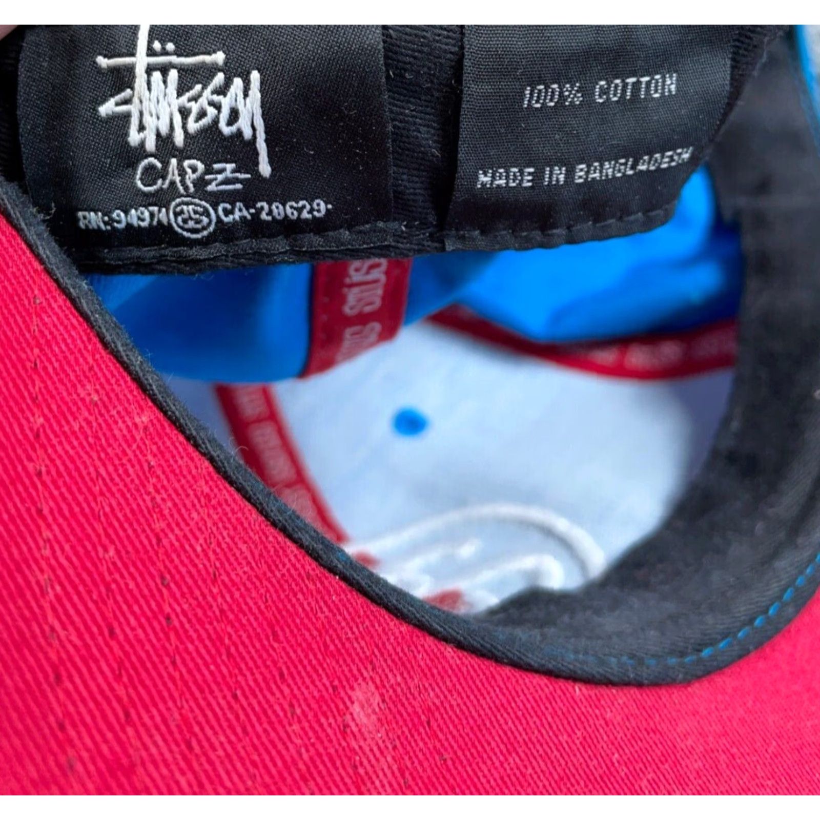 Vintage Stussy Embroidered Hat Adult One Size Blue 6-Panel Streetwear Mens Size ONE SIZE - 6 Thumbnail