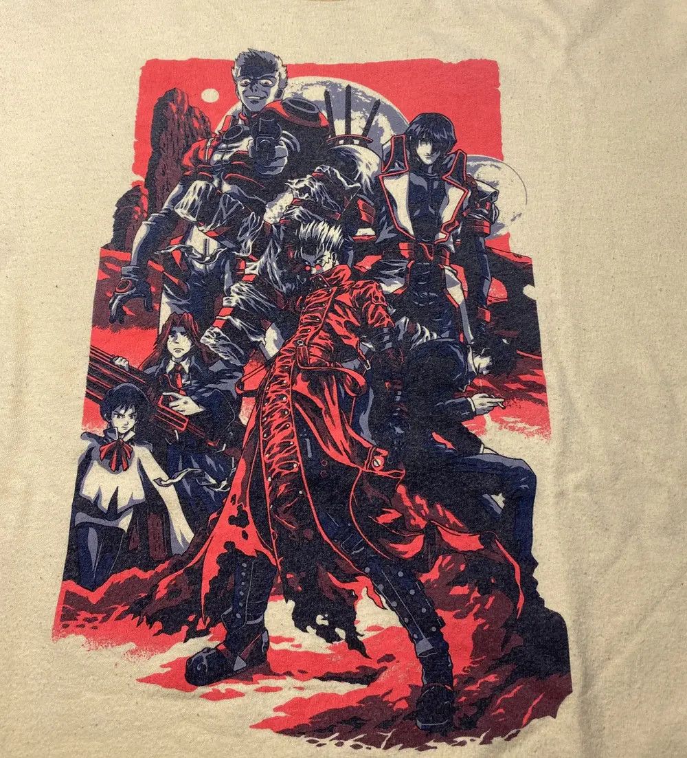Anime Vintage TRIGUN Poster Anime Tee Size US M / EU 48-50 / 2 - 2 Thumbnail