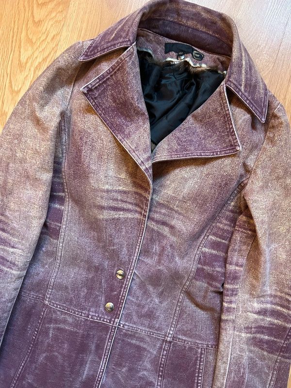 Roberto Cavalli × Vintage SS04 Roberto Cavalli Sunset Faded Purple Trench Coat Size S / US 4 / IT 40 - 6 Thumbnail