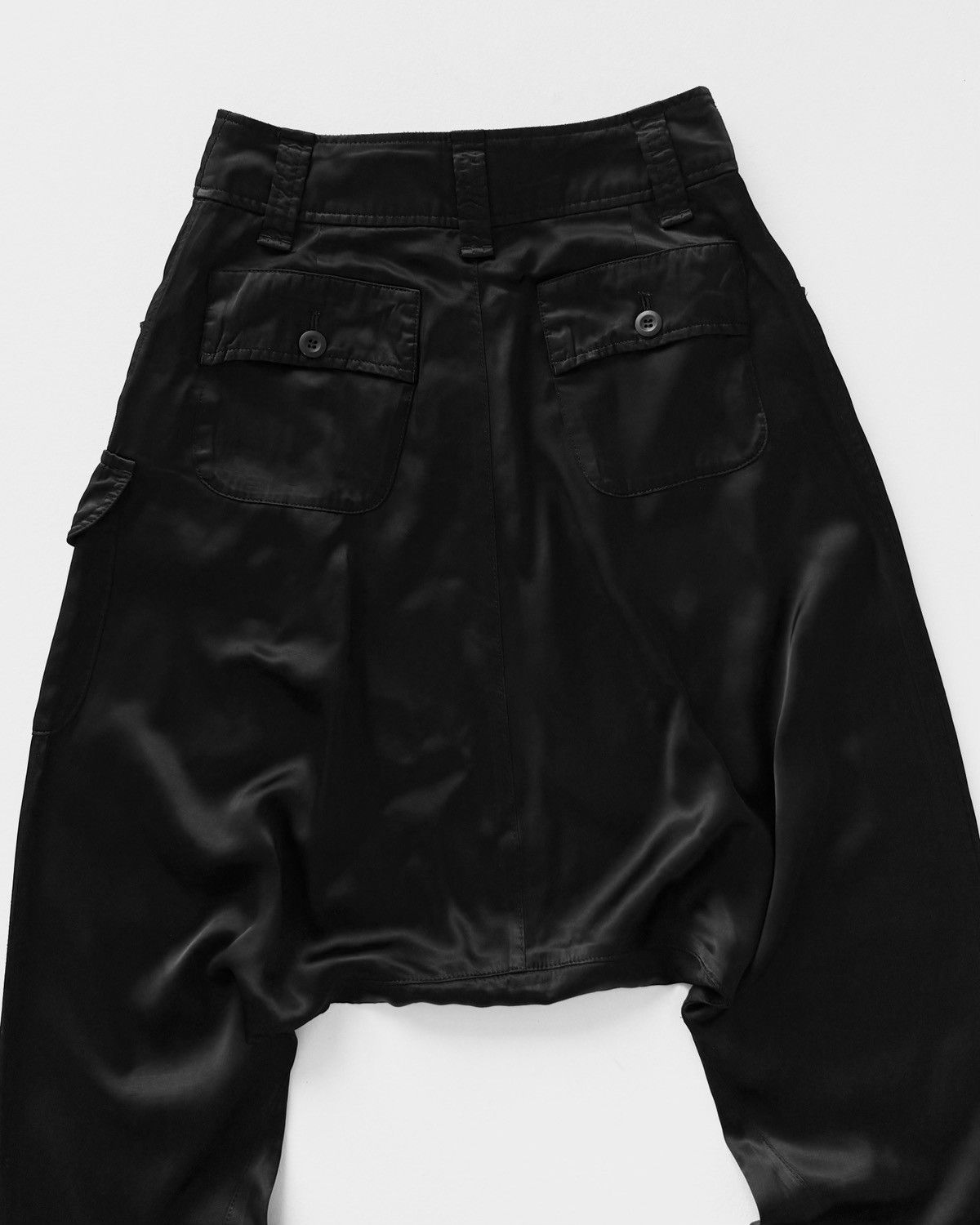 ATSURO TAYAMA ATSURO TAYAMA BLACK SAROUEL PANTS Size 28" / US 6 / IT 42 - 8 Thumbnail
