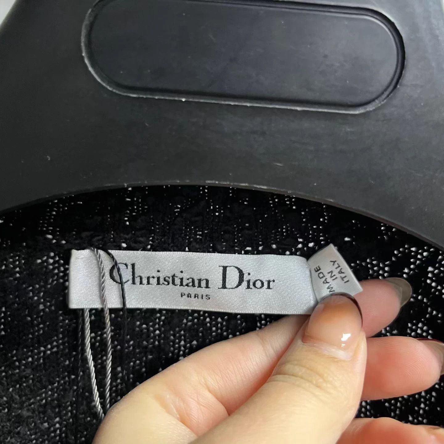 Dior Dior Black Wool Blend Crew Inset Vest Short Sweater Size XS / US 0-2 / IT 36-38 - 5 Thumbnail