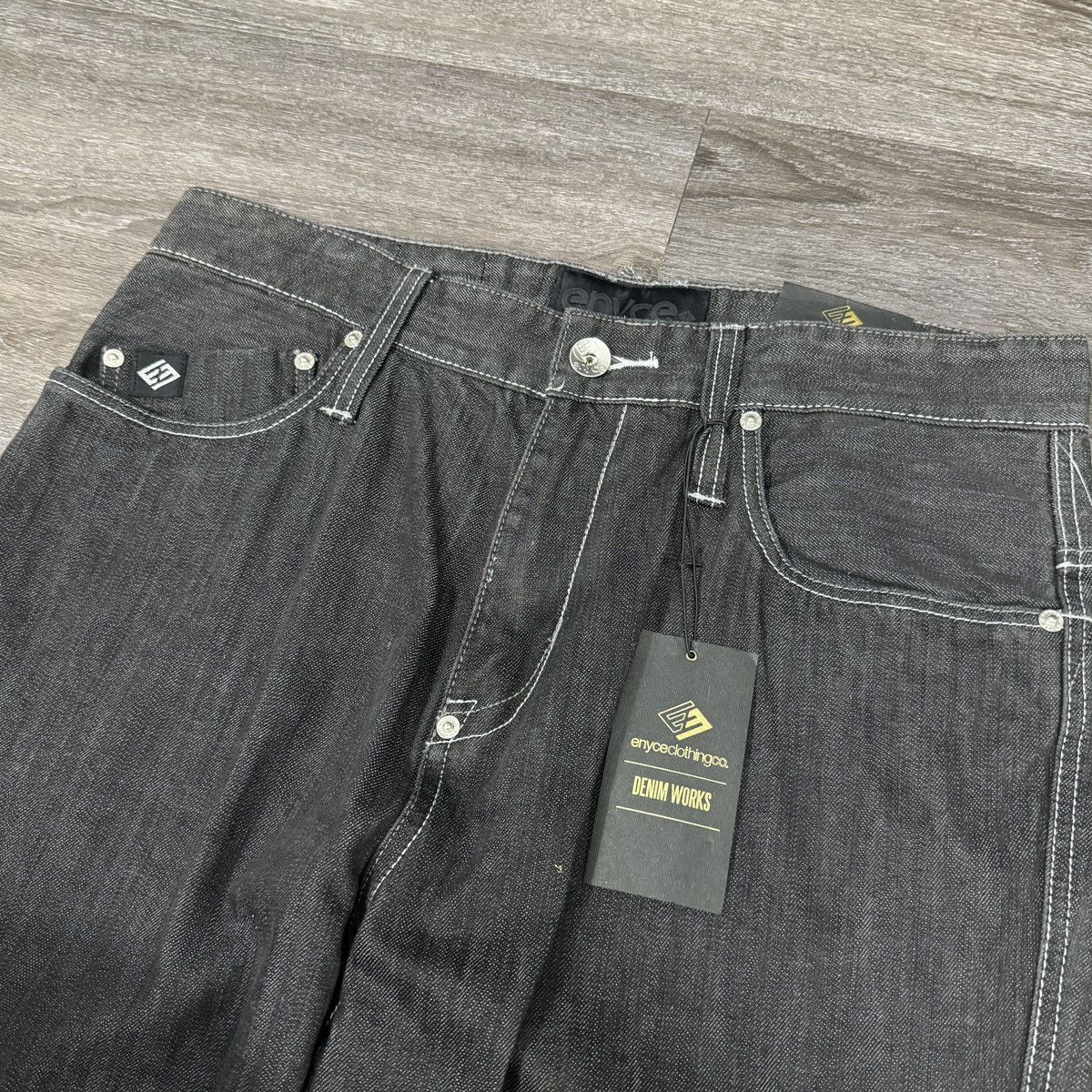 Enyce × JNCO × Vintage Vintage Y2K Enyce baggy wide leg embroidered jeans NWT Size US 34 / EU 50 - 7 Thumbnail