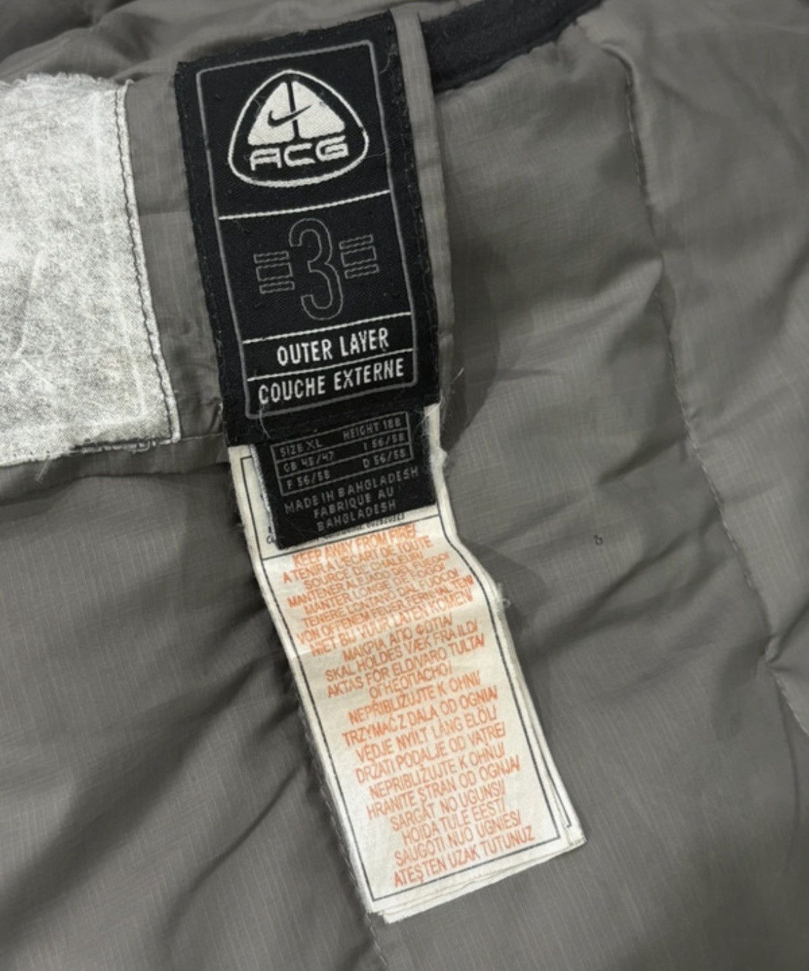 Nike ACG 90s Nike ACG Double Sided Retro Puffer Down Winter Jacket Size US XL / EU 56 / 4 - 2 Thumbnail