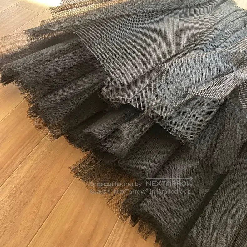 Comme des Garcons Comme Des Garcons size S Black Vintage Tulle Skirt Size 22" - 6 Thumbnail